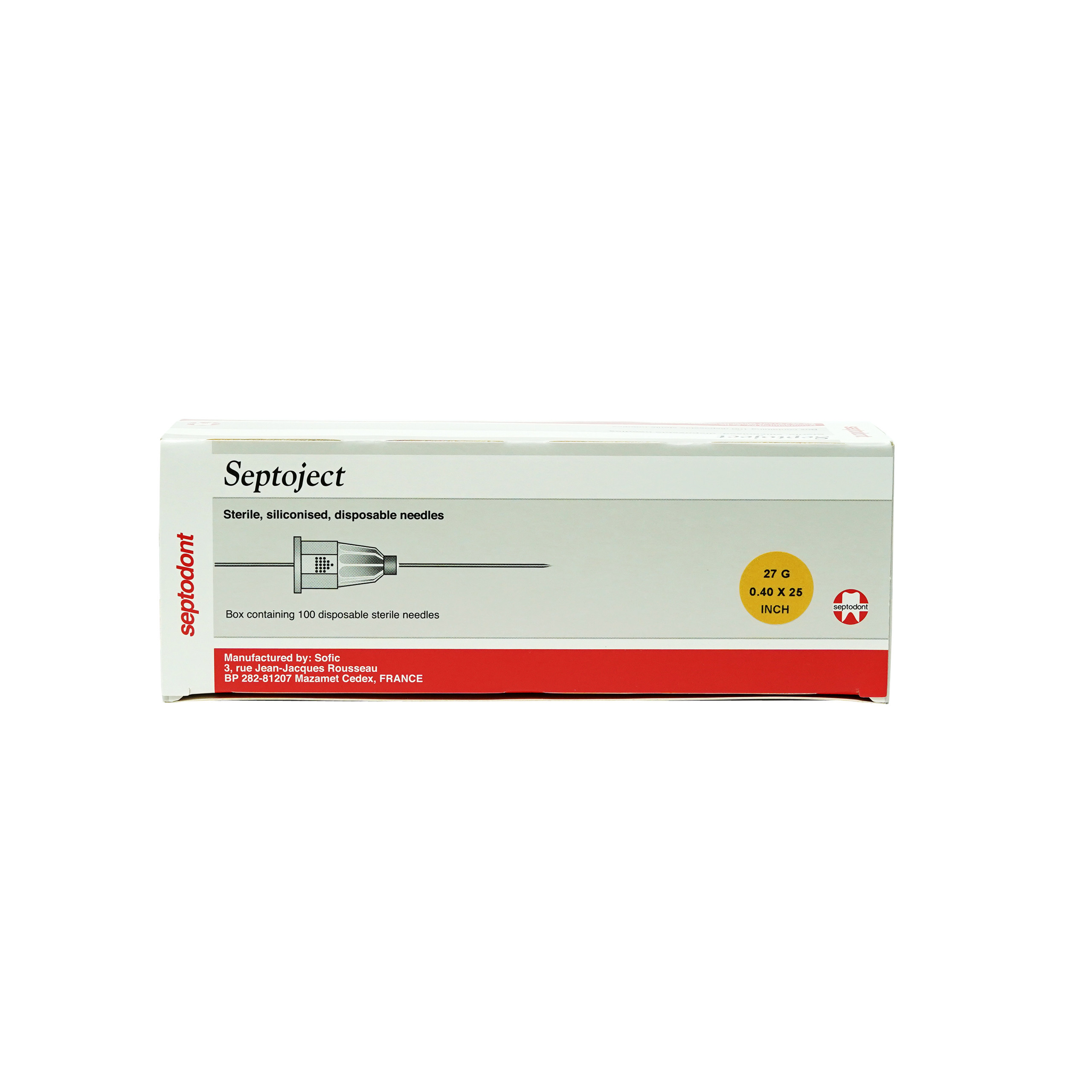 Septodont Septoject Needle 27 Gaje 0.40 X 35